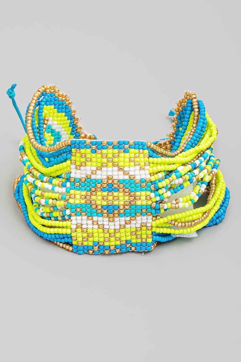 BOHO SEED BEAD ADJUSTABLE BRACELET