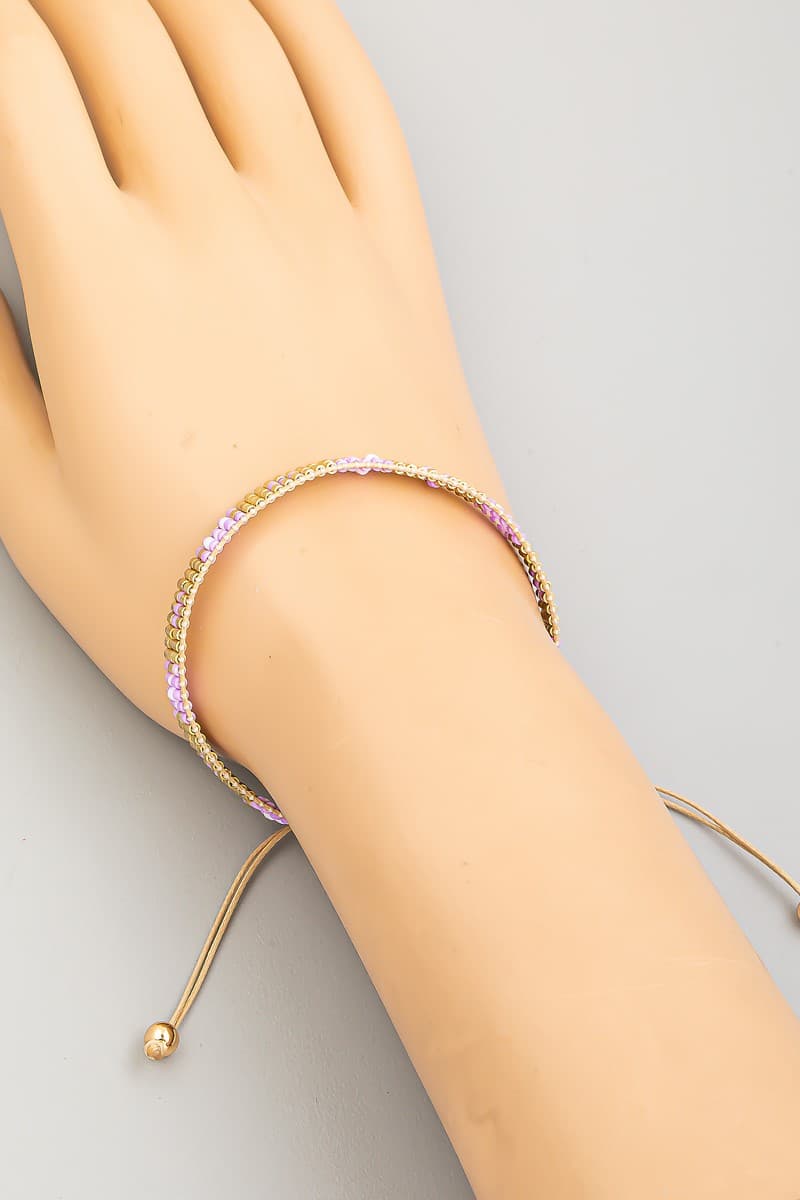 BOHO SEED BEAD WOVEN ADJUSTABLE BRACELET