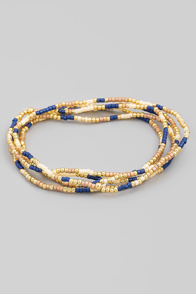SEED BEADED STRETCH BRACELET