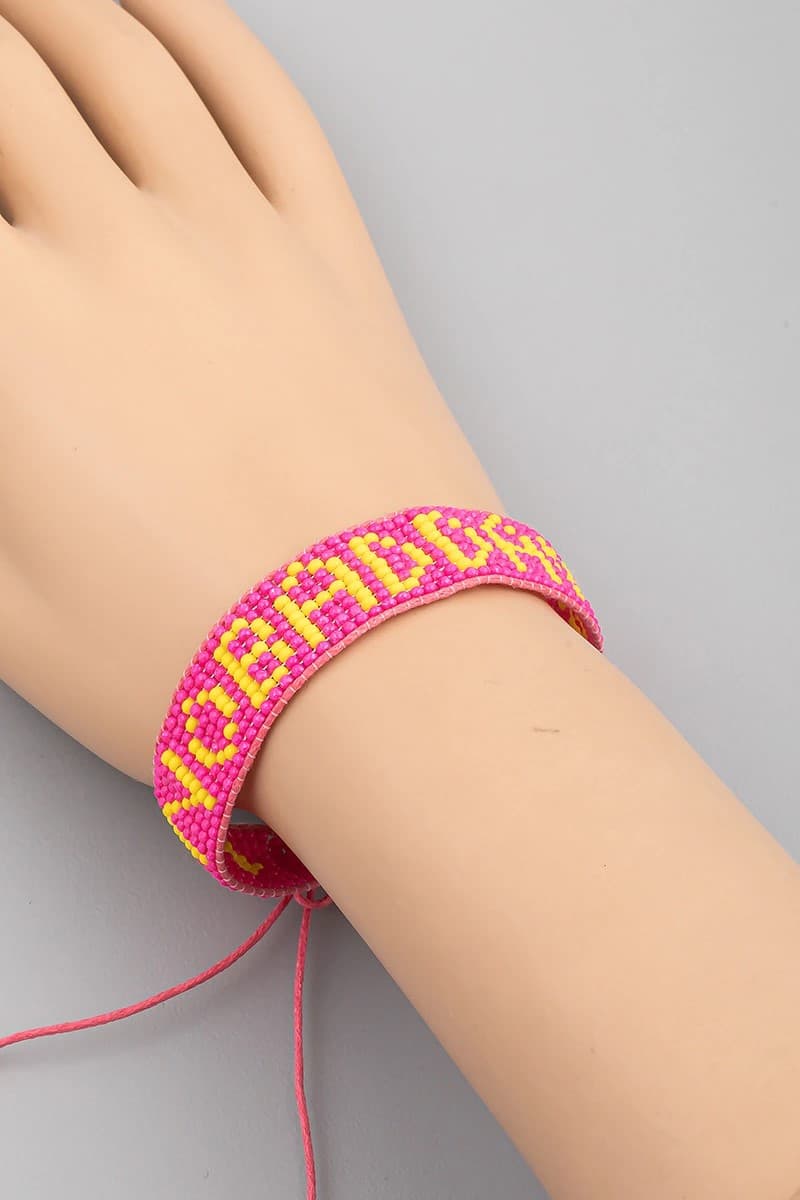 NO BAD DAY WOVEN ADJUSTABLE BRACELET