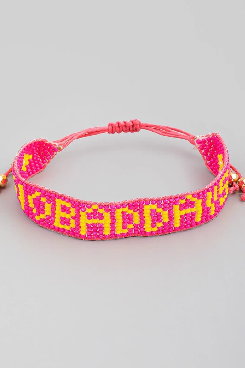 NO BAD DAY WOVEN ADJUSTABLE BRACELET