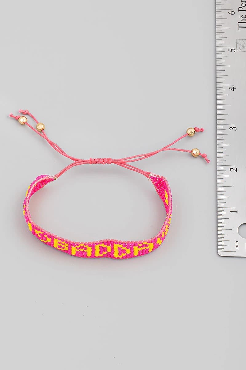 NO BAD DAY WOVEN ADJUSTABLE BRACELET