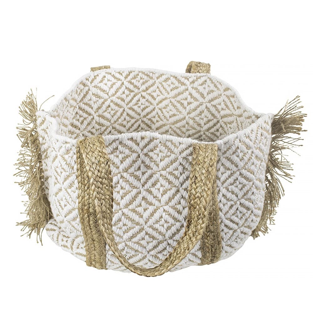 NUDE AND WHITE BAG