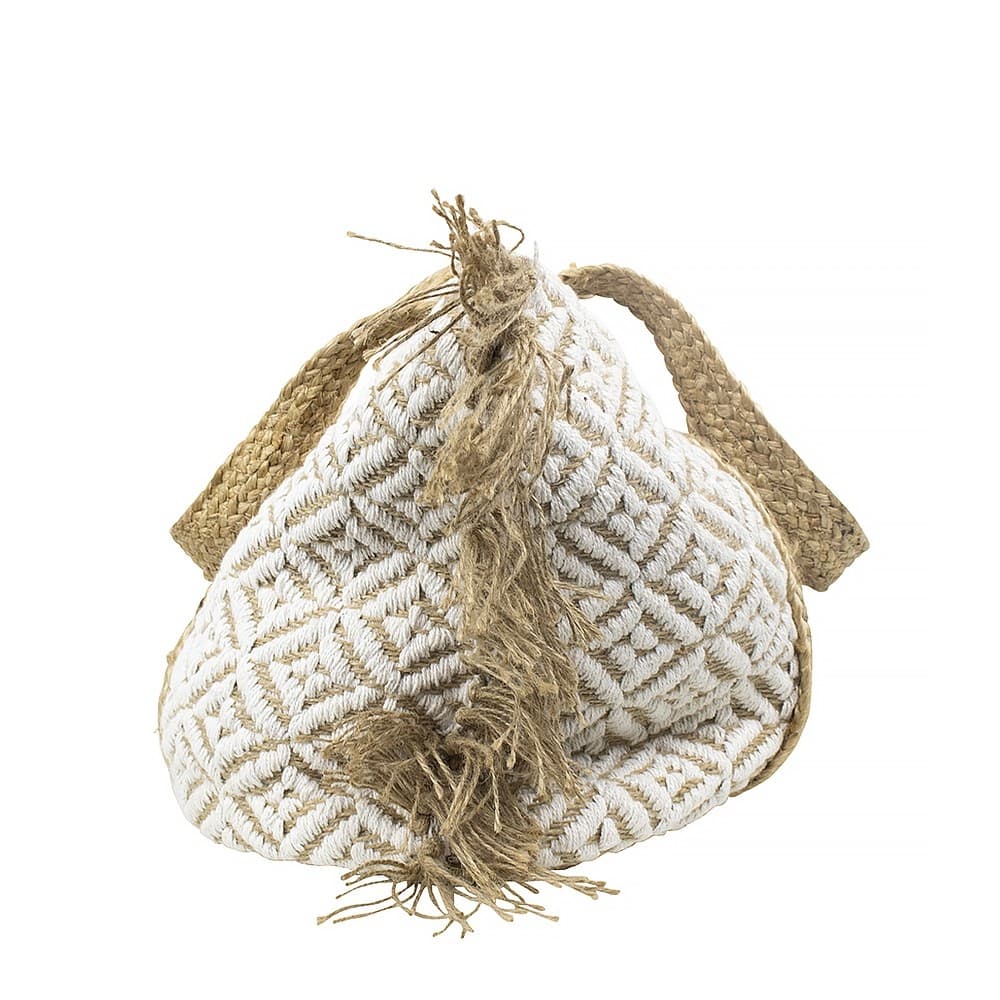 NUDE AND WHITE BAG