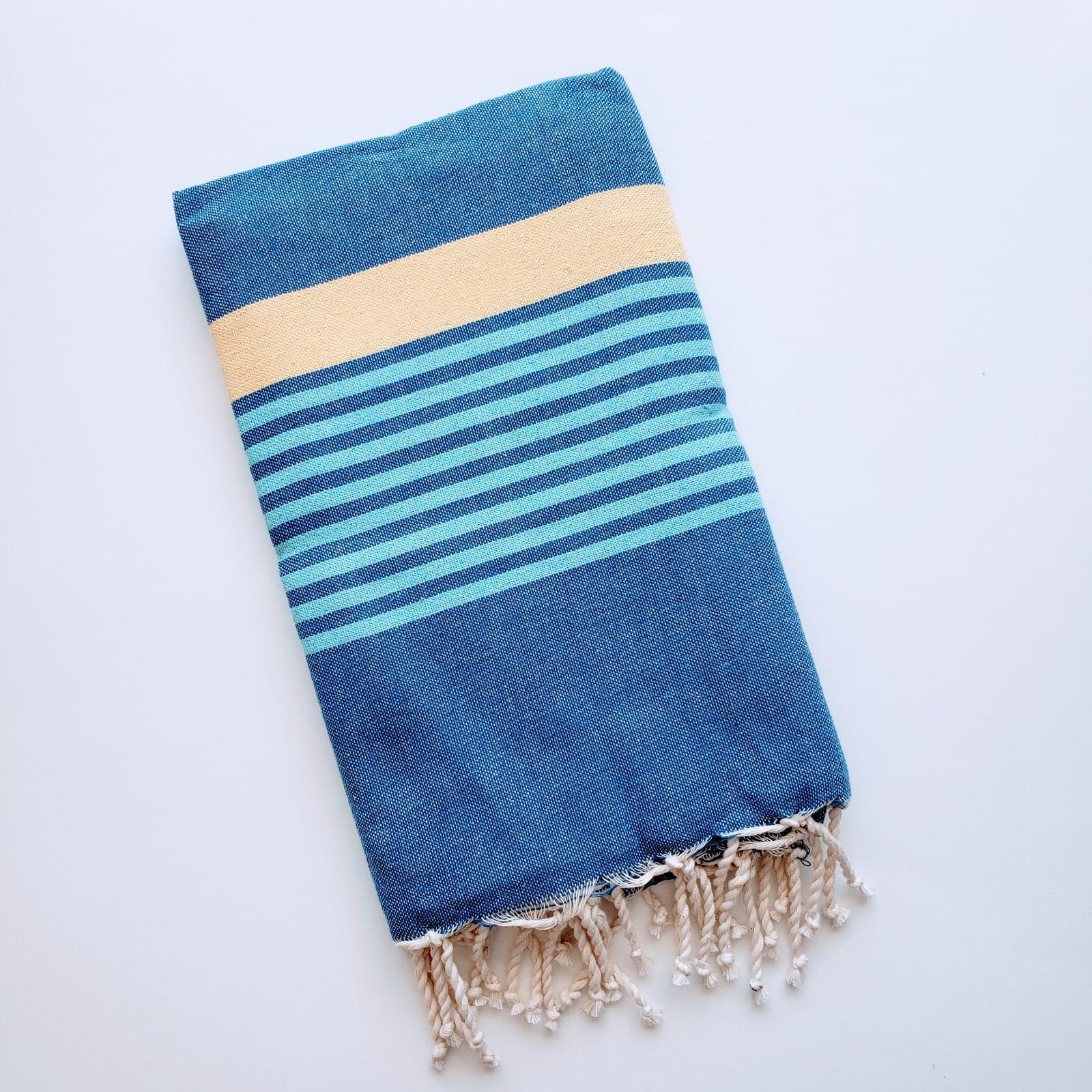 ARSH SEA BLUE STRIPES TURKISH TOWELS