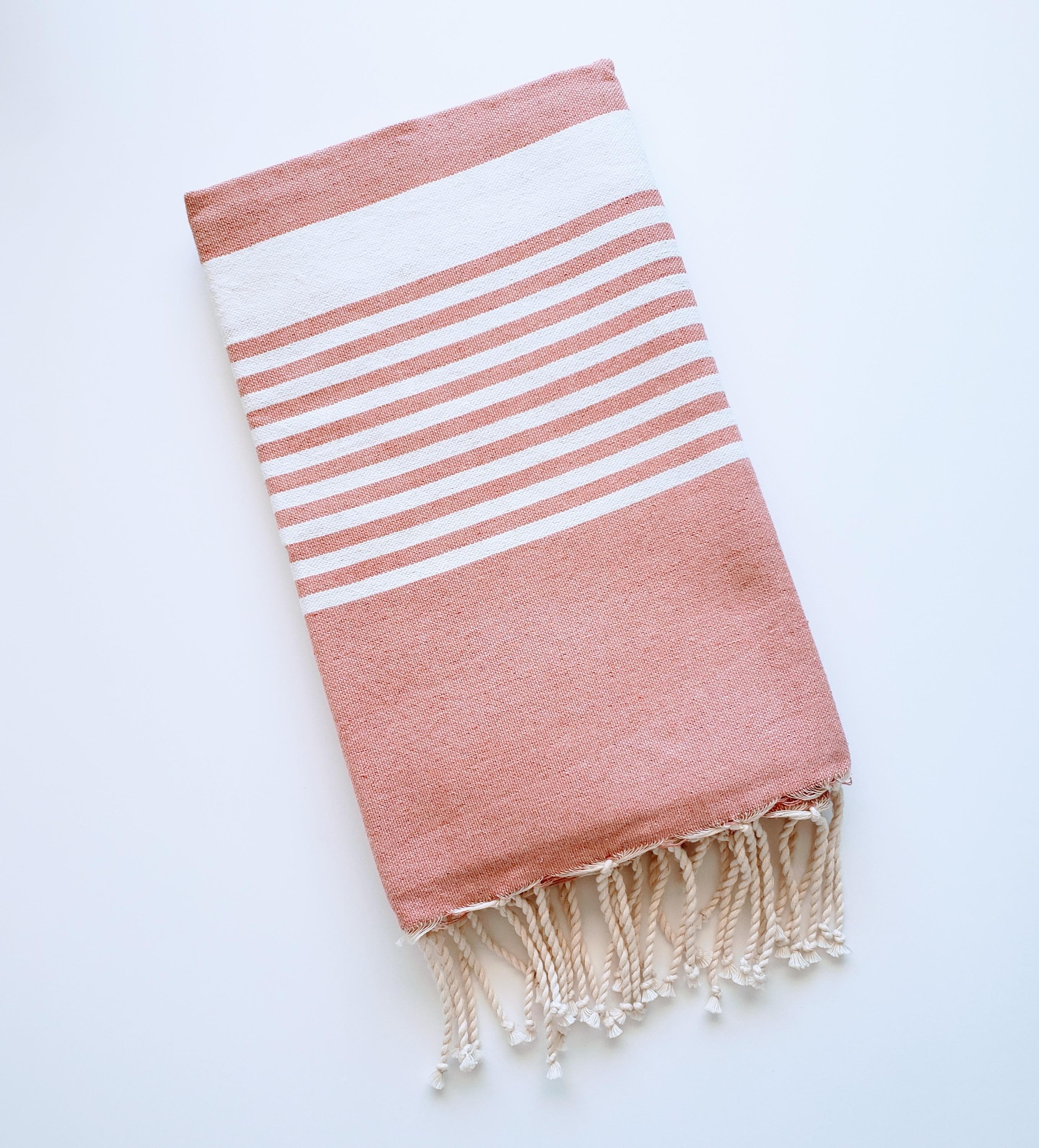 ARSH SOFT PINK STRIPES TURKISH TOWELS