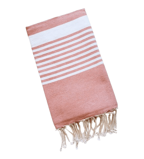 ARSH SOFT PINK STRIPES TURKISH TOWELS