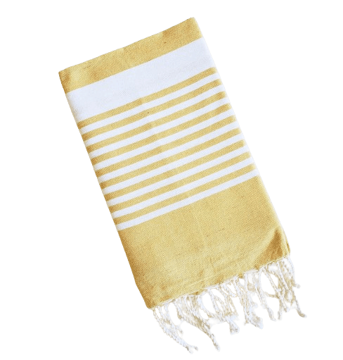 ARSH YELLOW STRIPES TURKISH TOWELS