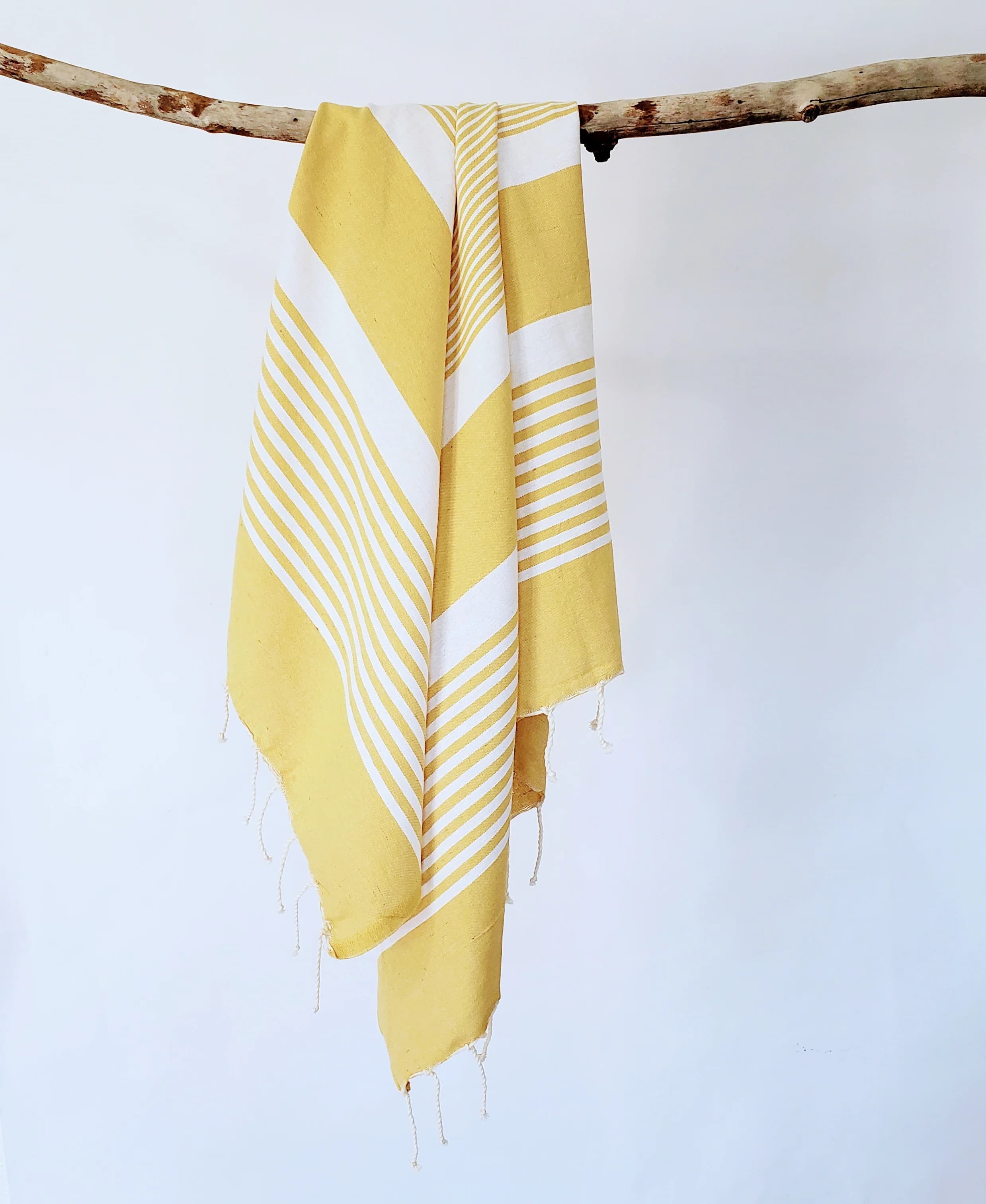 ARSH YELLOW STRIPES TURKISH TOWELS
