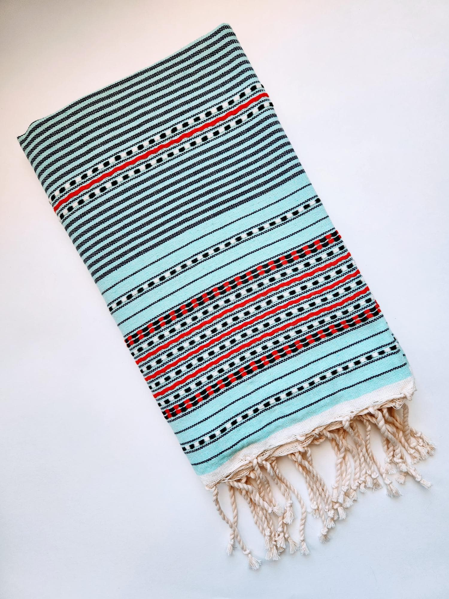 SOFIYA AQUA COLOR STRIPES AND DOT  TURKISH TOWELS