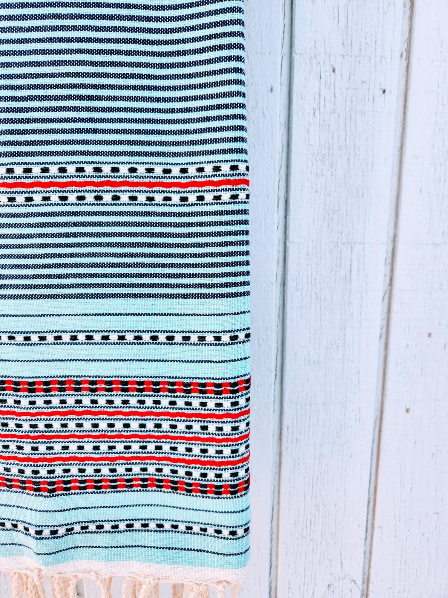 SOFIYA AQUA COLOR STRIPES AND DOT  TURKISH TOWELS