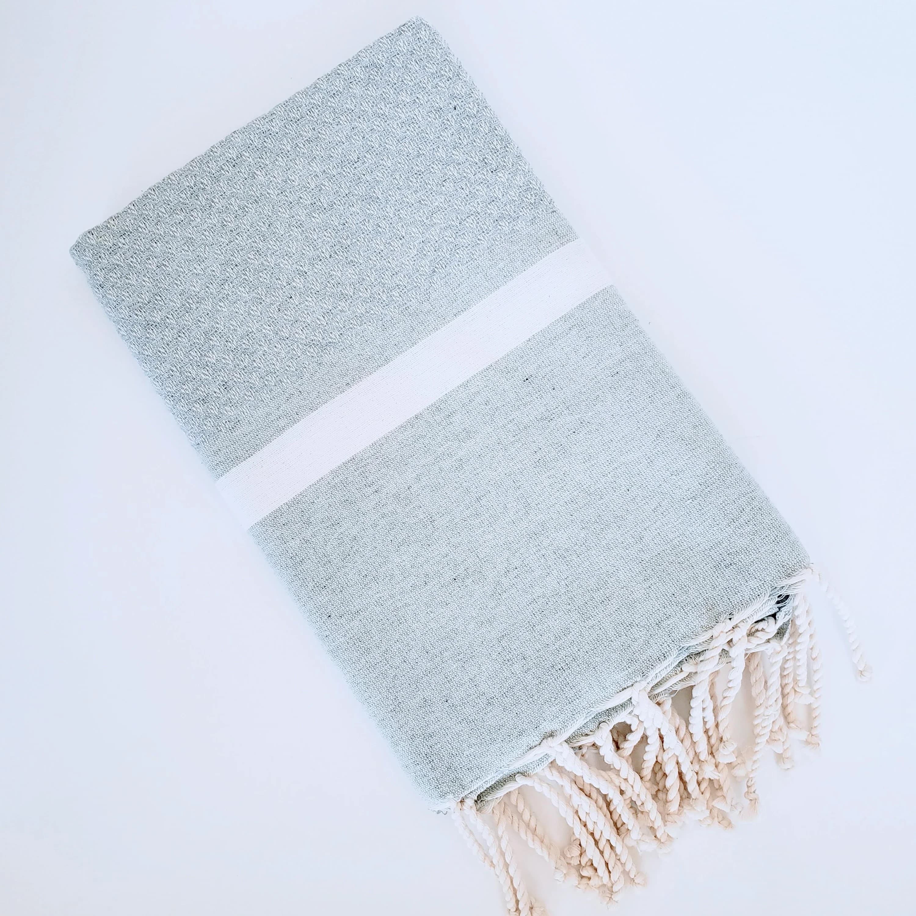 AYISHA FOG GRAY TURKISH TOWELS