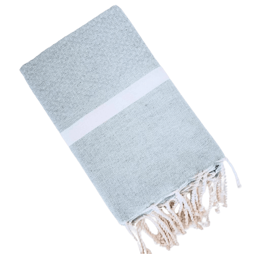 AYISHA FOG GRAY TURKISH TOWELS