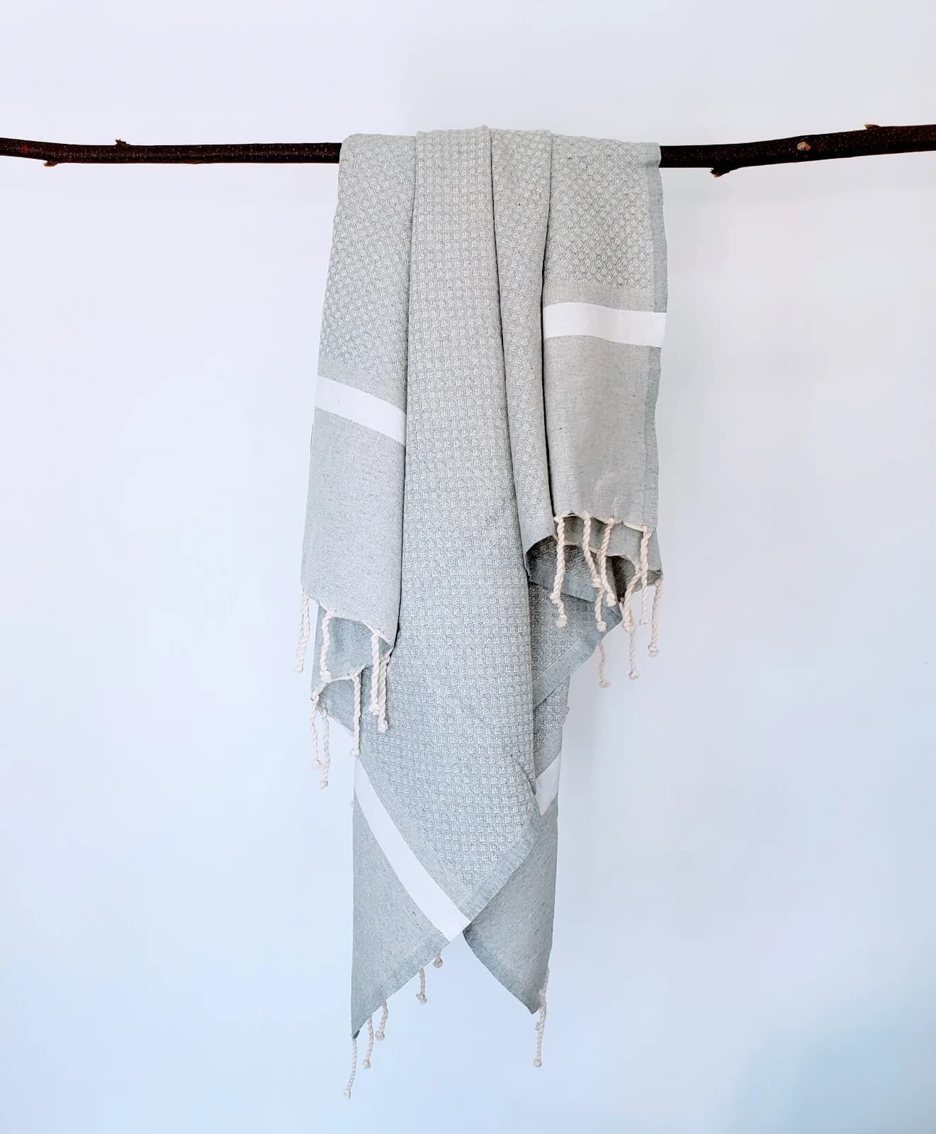 AYISHA FOG GRAY TURKISH TOWELS