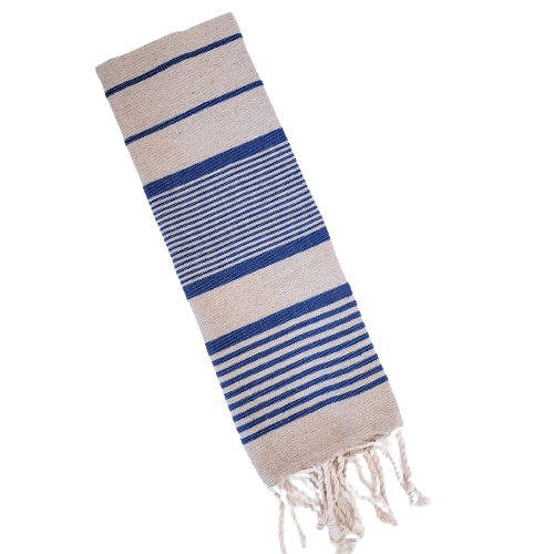 ISHA SANTORINI STRIPES TURKISH TEA AND BATH TOWELS SET OF 5