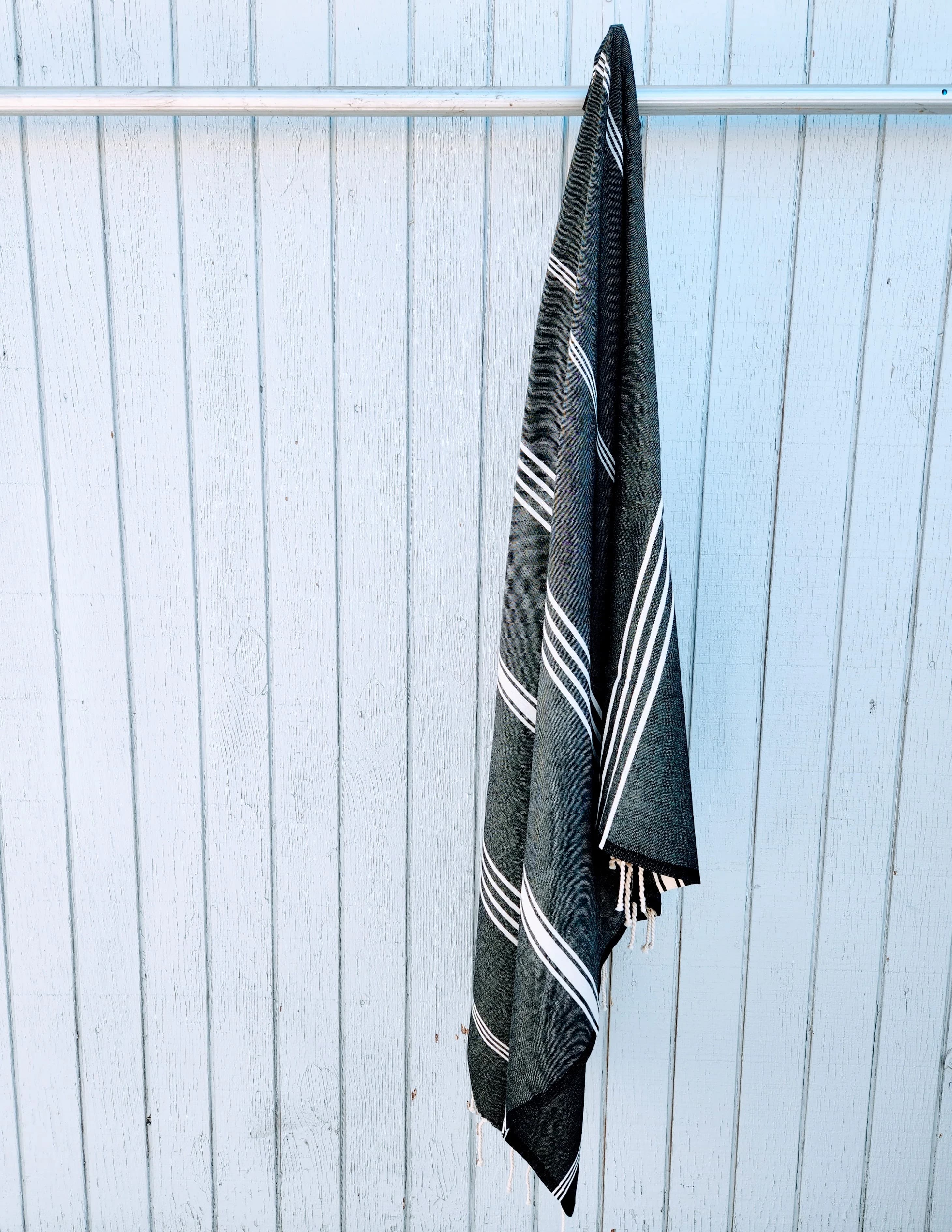 DIVYA BLACK TURKISH TOWELS