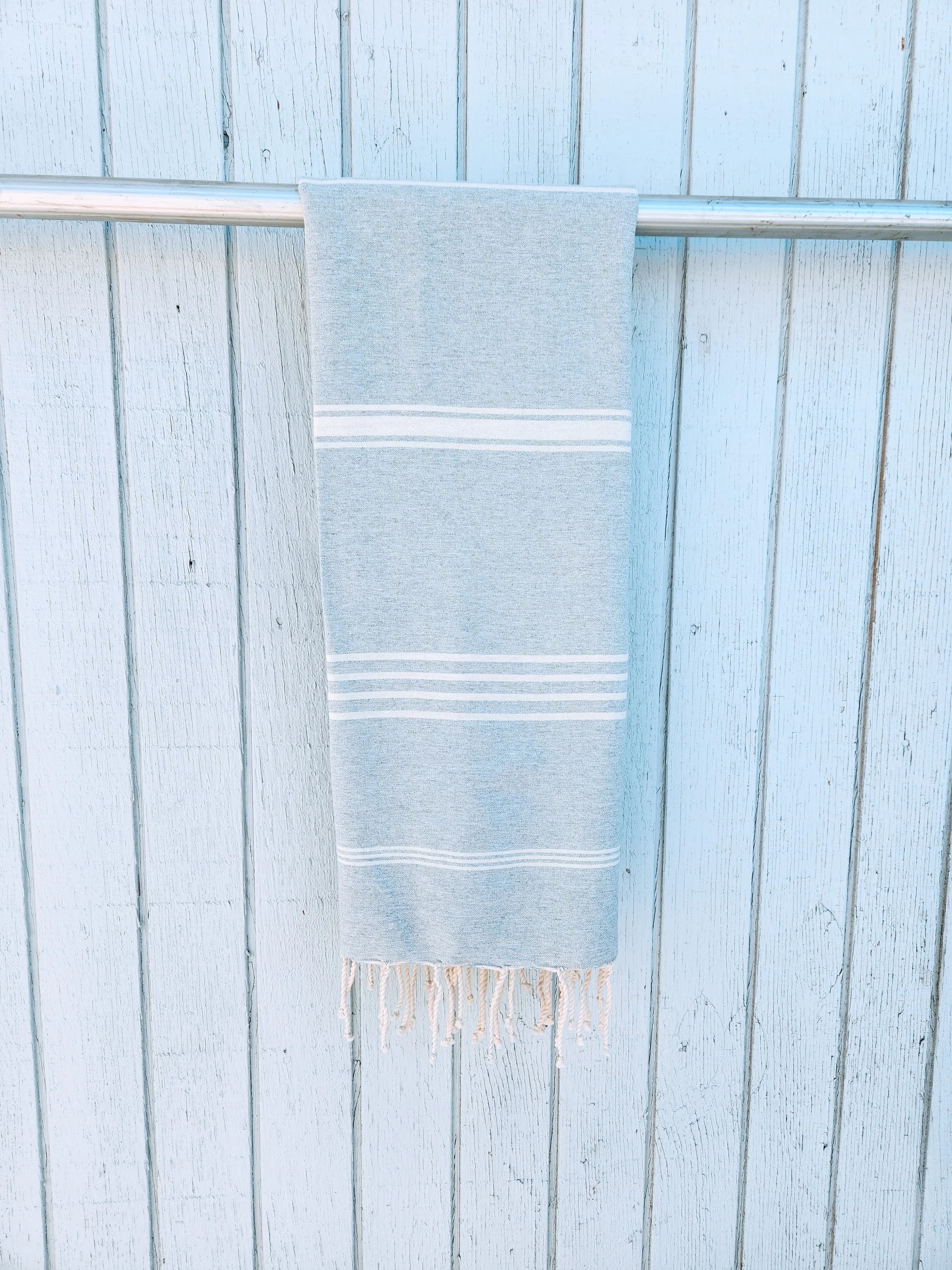 DIVYA FOG GRAY TURKISH TOWELS