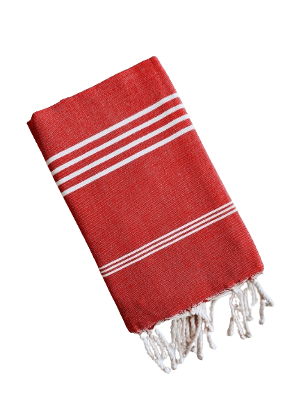 DIVYA RED TURKISH TOWELS