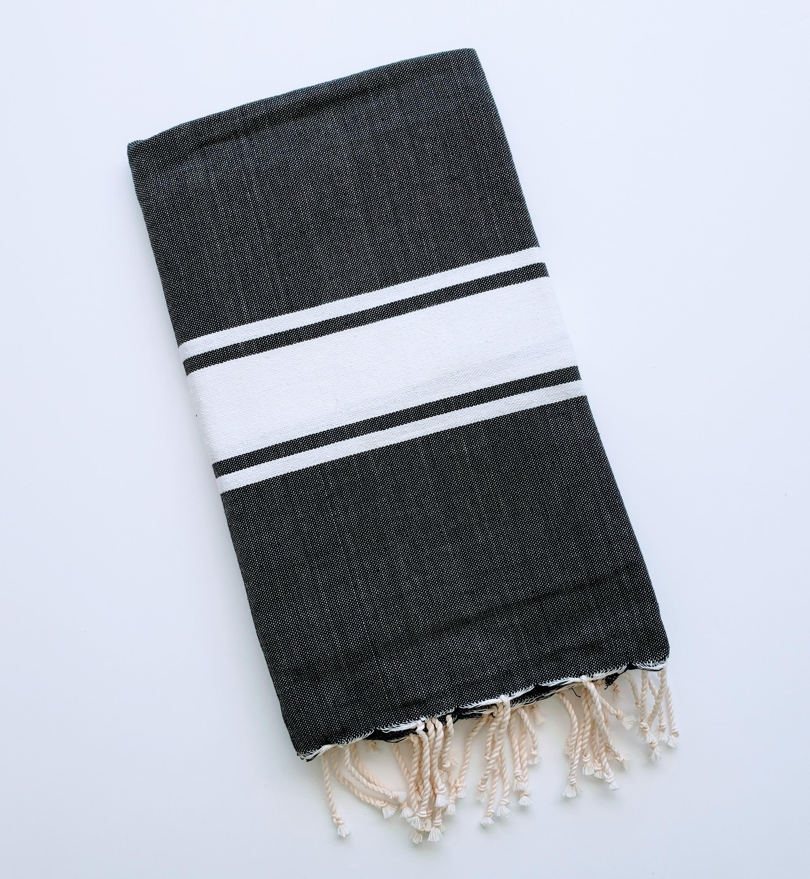 DIVISHA BLACK TURKISH TOWELS