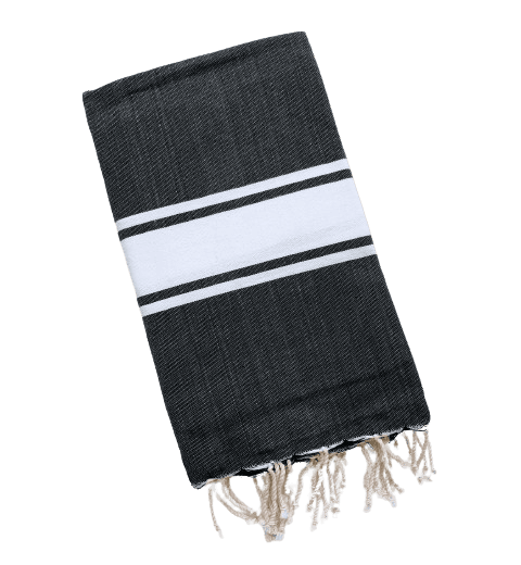 DIVISHA BLACK TURKISH TOWELS