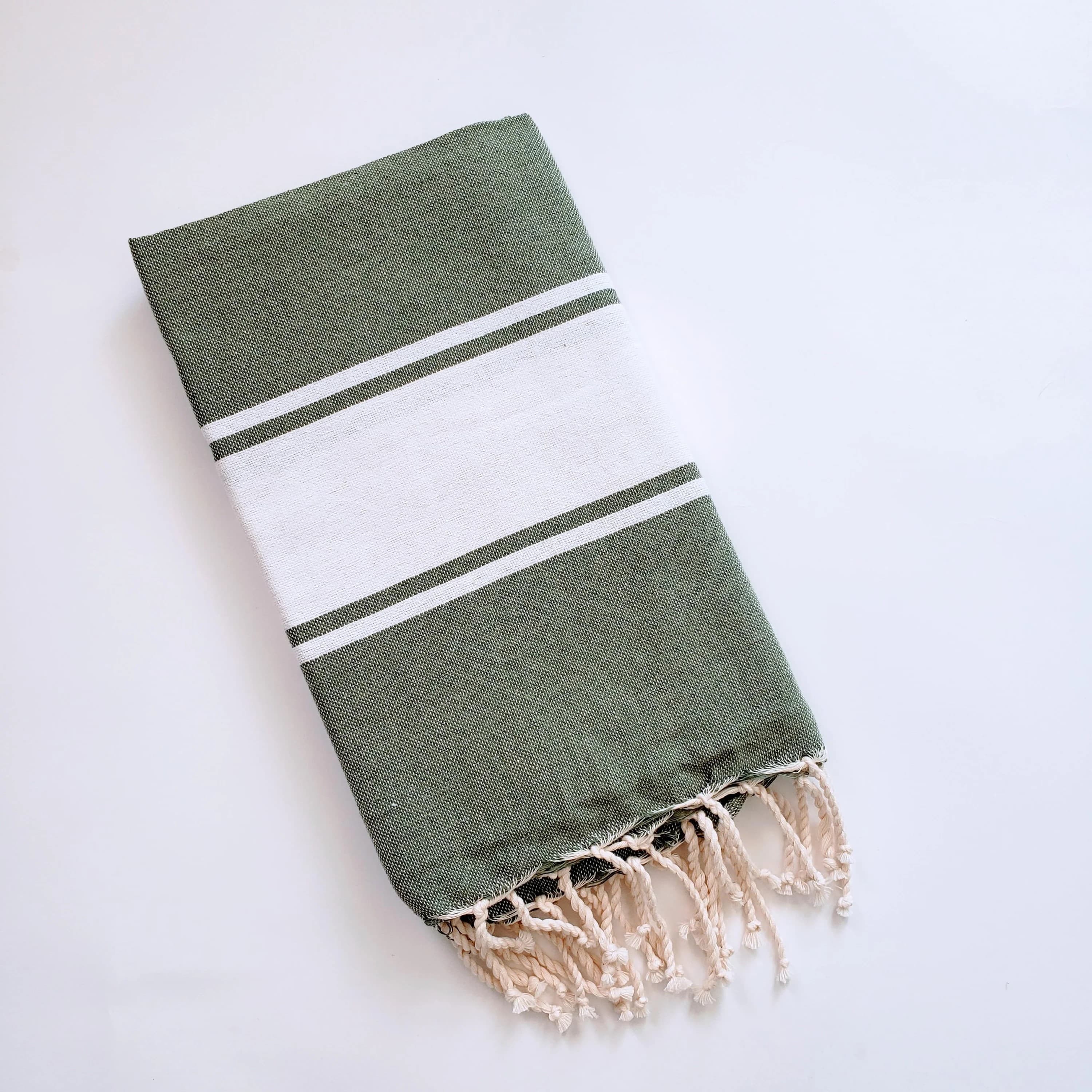 DIVISHA GREEN TURKISH TOWELS