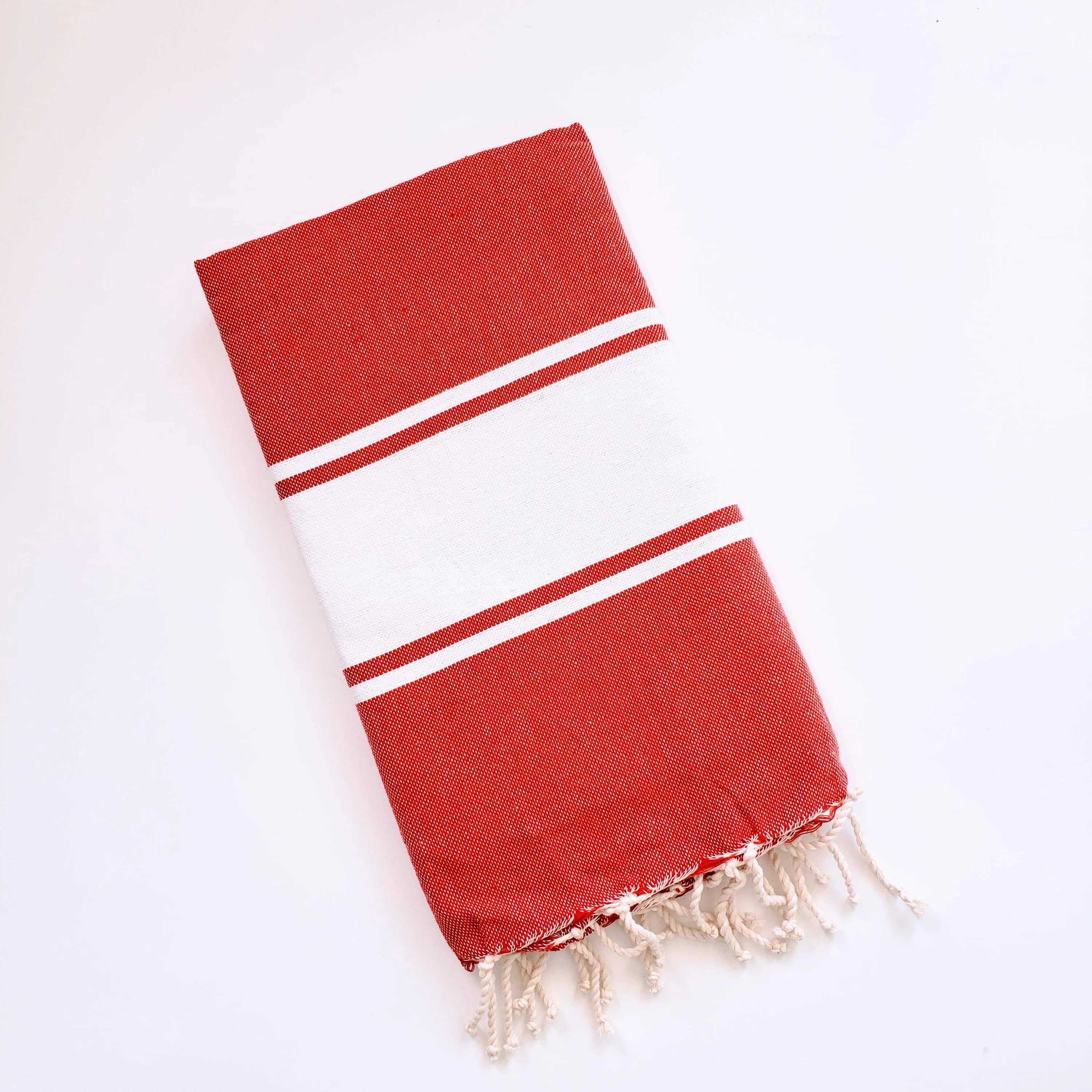 DIVISHA RED TURKISH TOWELS