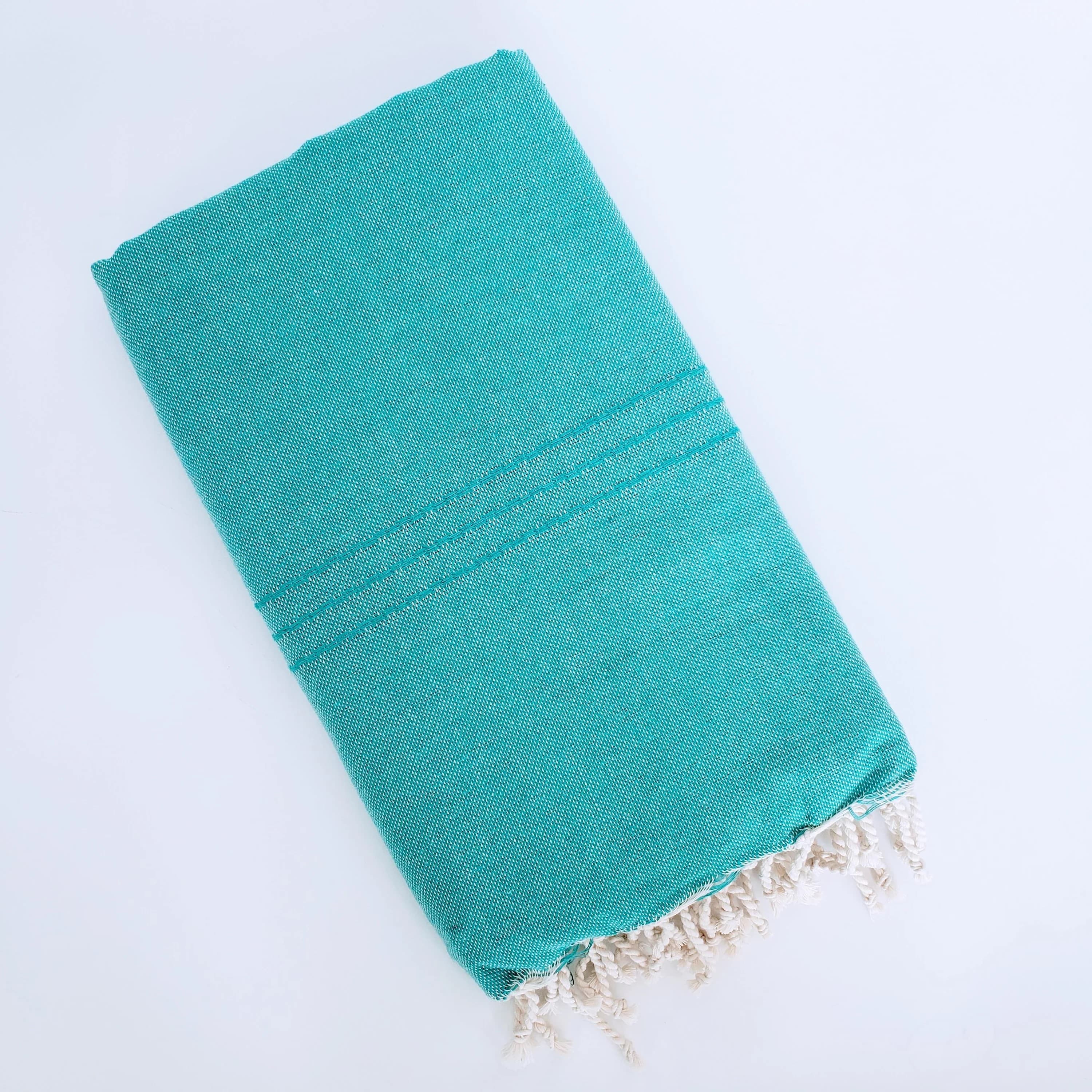 AMRITA DOUBLE AQUA TURKISH TOWELS