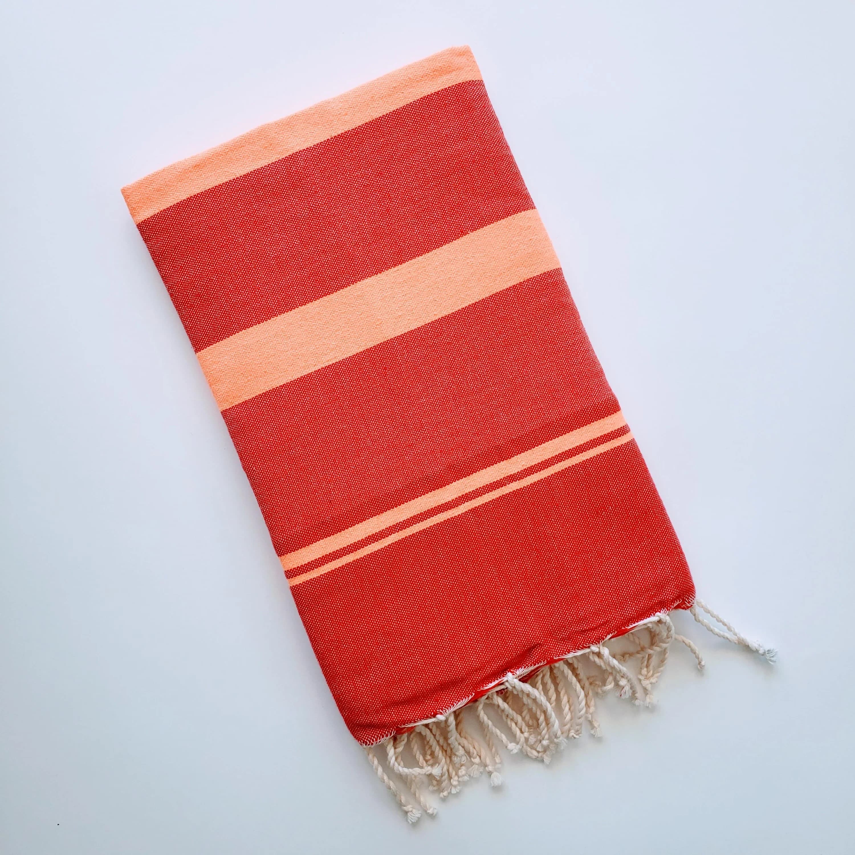 BHAVYA RED TURKISH TOWEL
