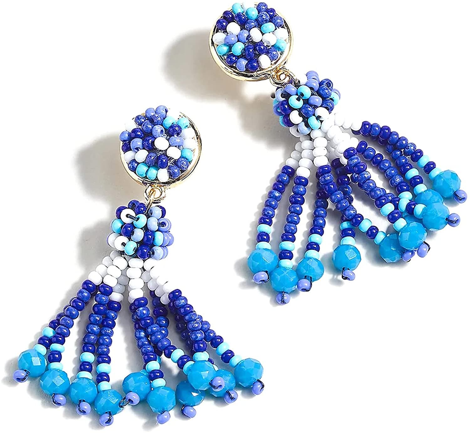BEADED TASSEL EARRING