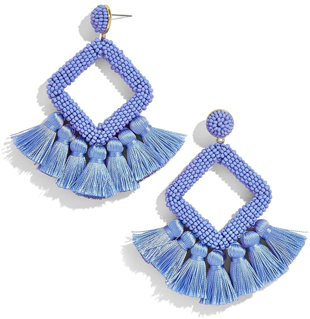 FRINGE DROP BEADED EARRING