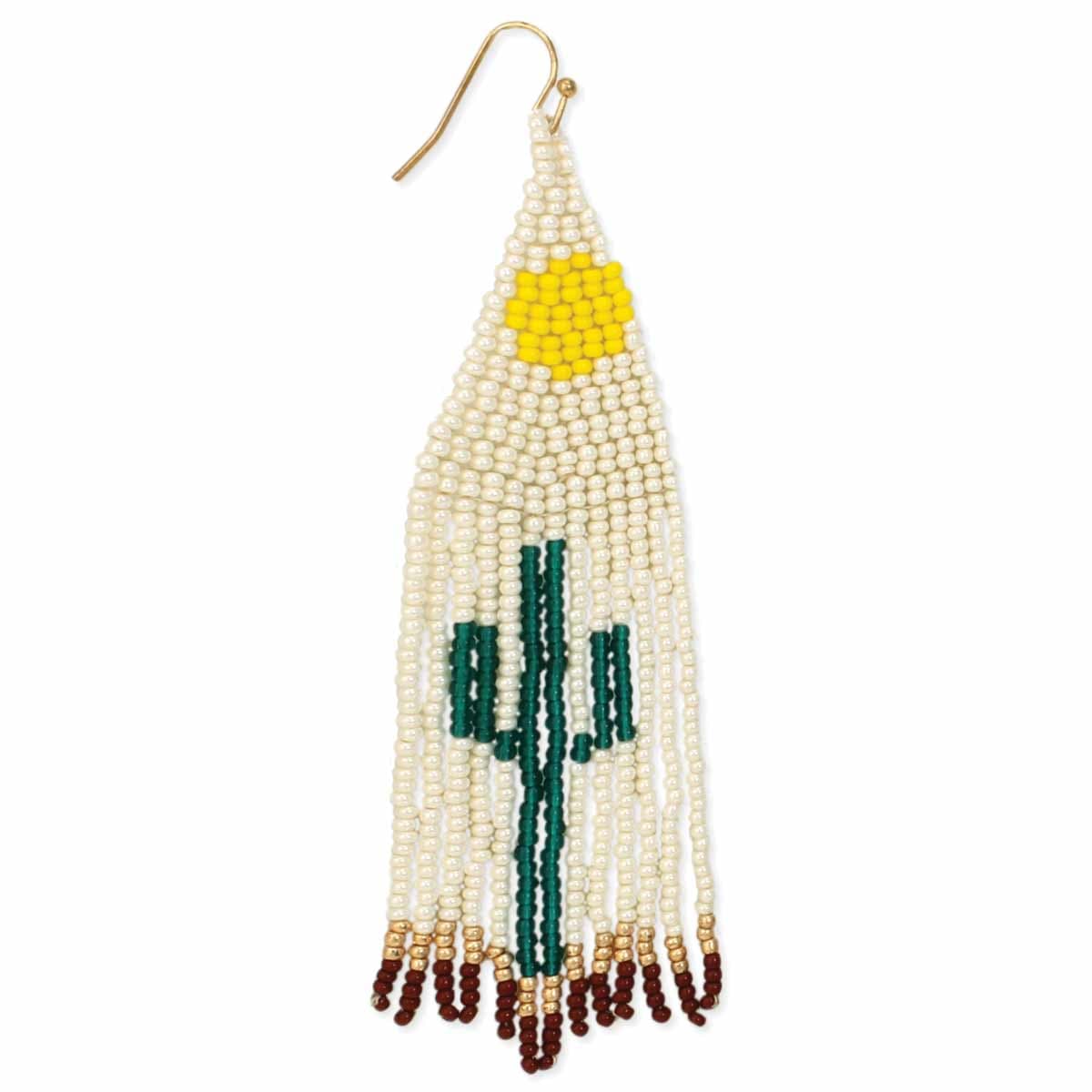 DESERT DESIGN BEADED DANGLEING EARRING
