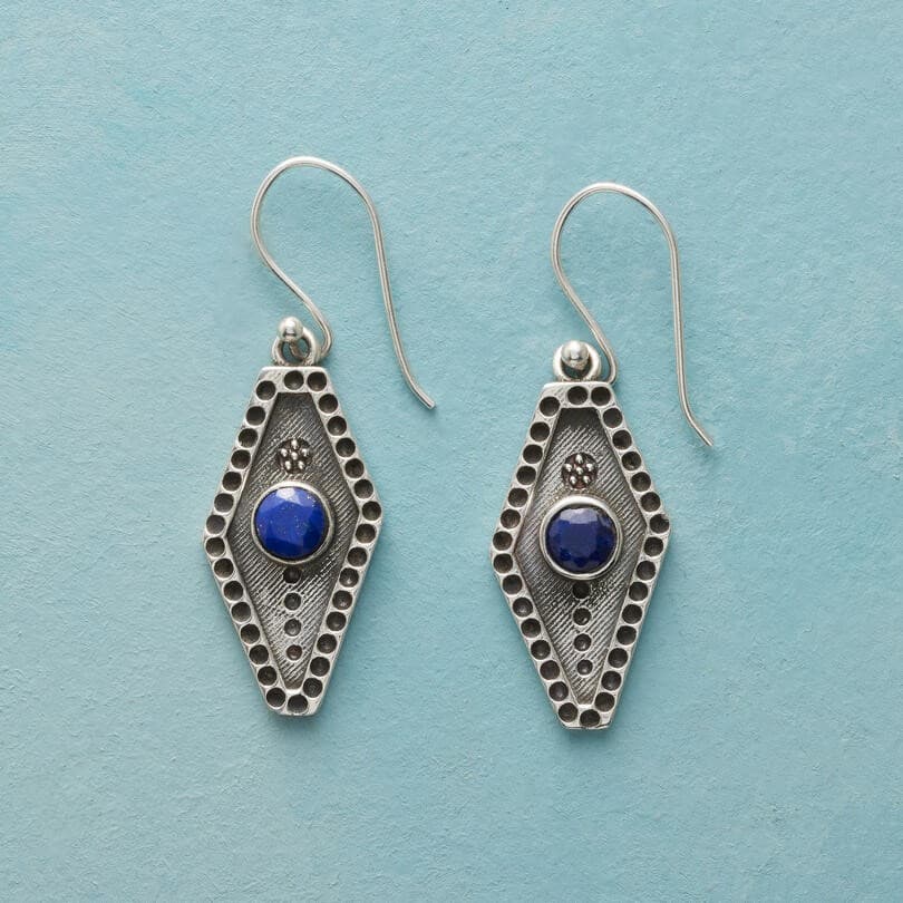 DIAMOND SILVER METAL EARRING