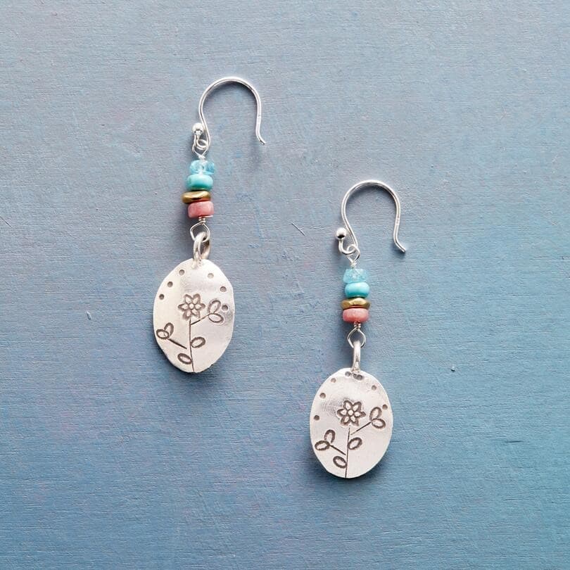 FLOWER DESIGN DANGEL EARRING