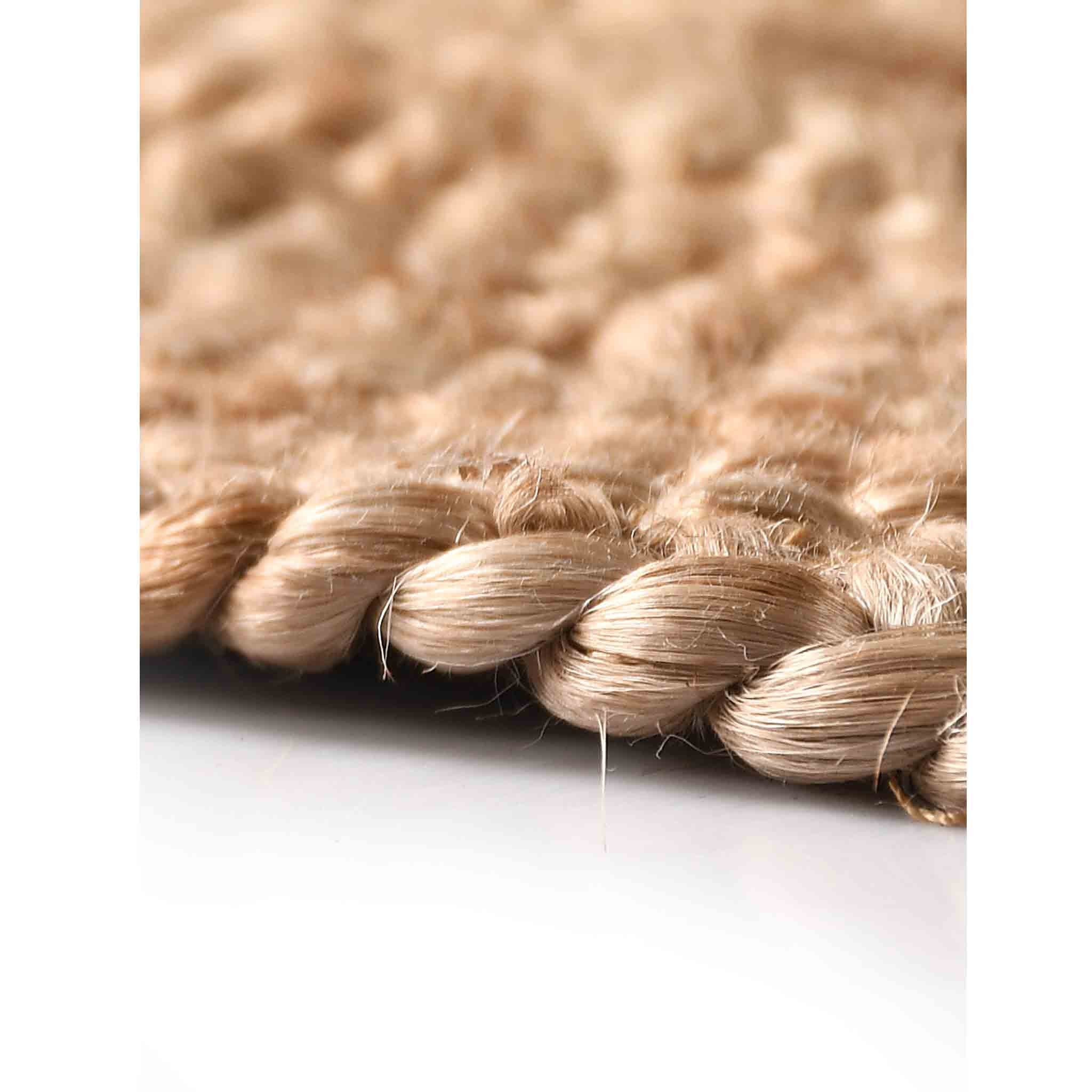 CIRCULAR PATTERN JUTE BRAIDED RUG