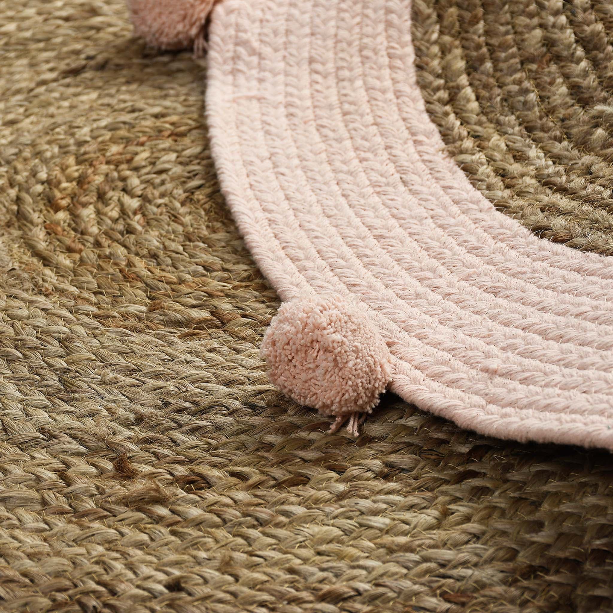 COTTON AND JUTE WOVEN RUG
