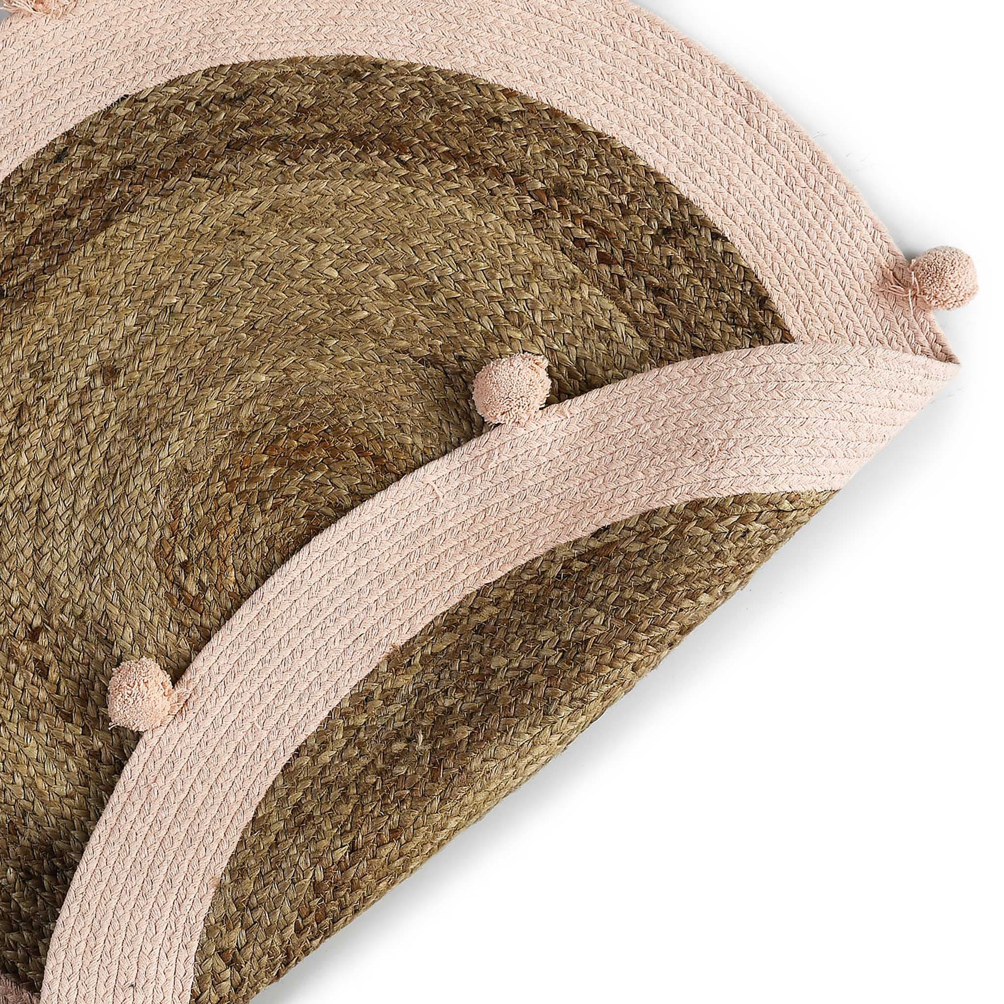 COTTON AND JUTE WOVEN RUG