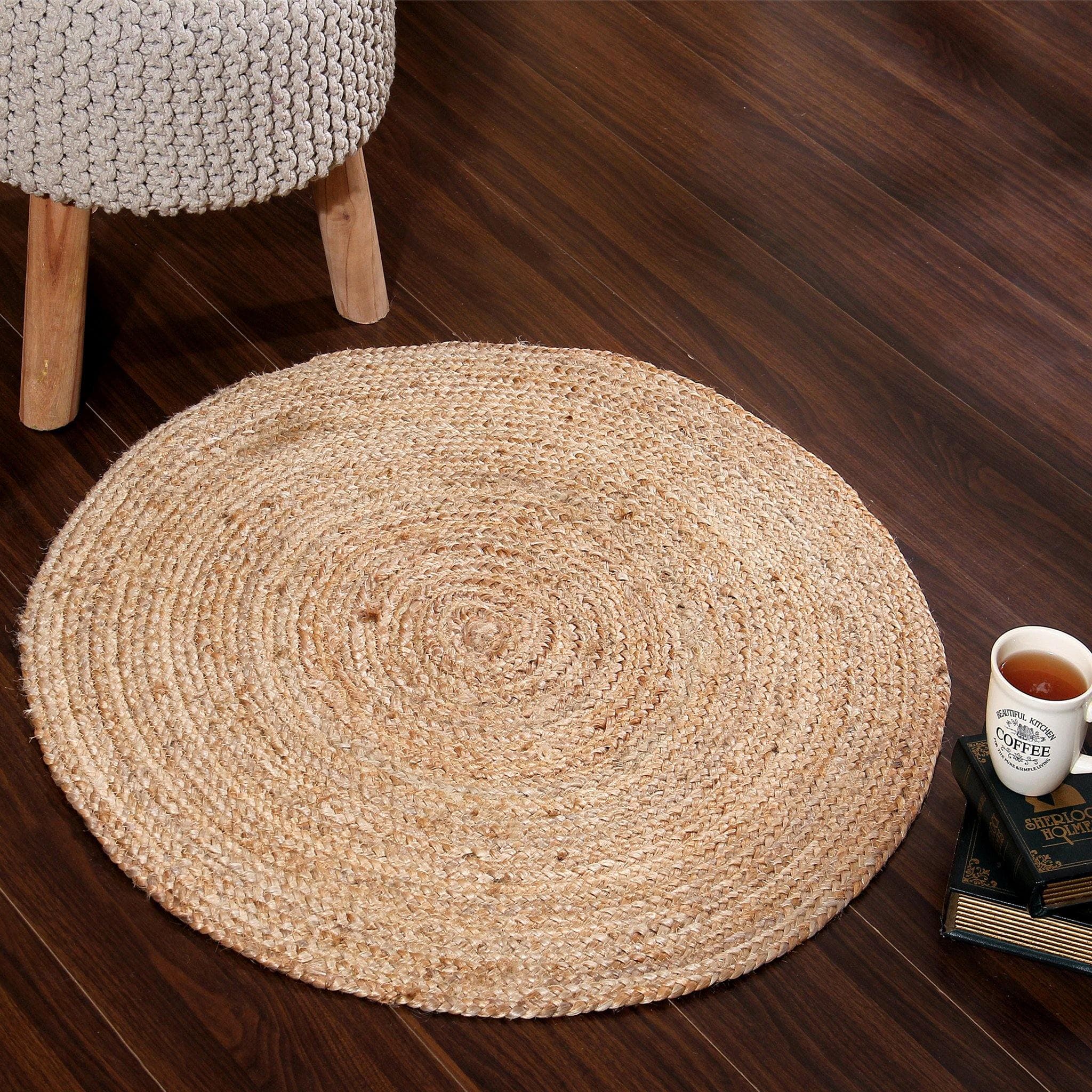 JUTE BRAIDED ROUND RUG