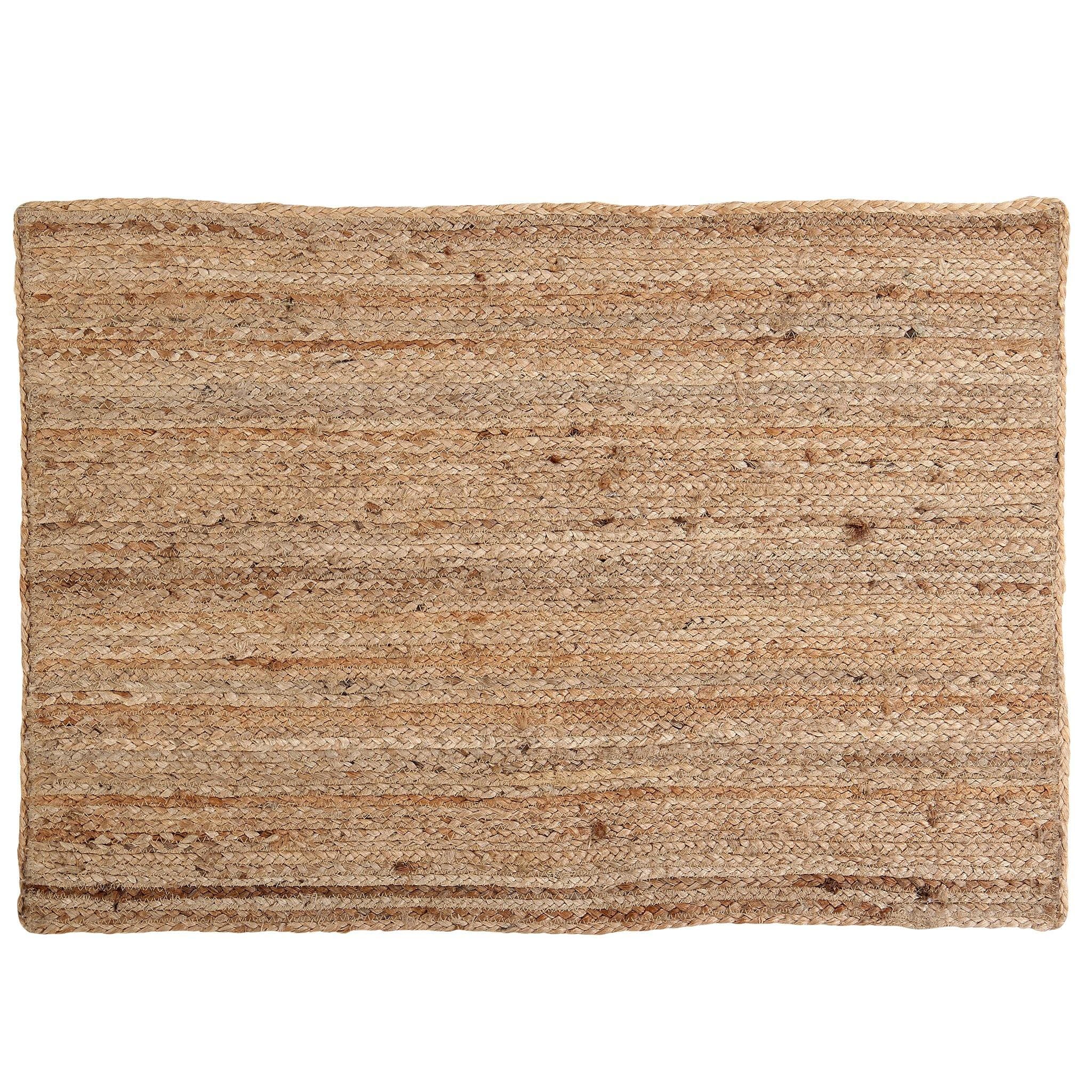 DIAMOND PRINT JUTE BRAIDED RECTANGLE RUG