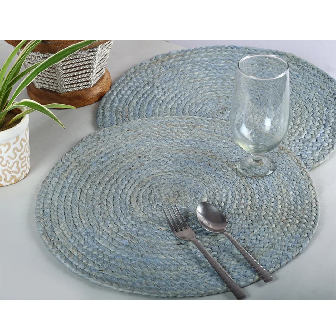 JUTE BRAIDED PLACEMATS SET OF 4