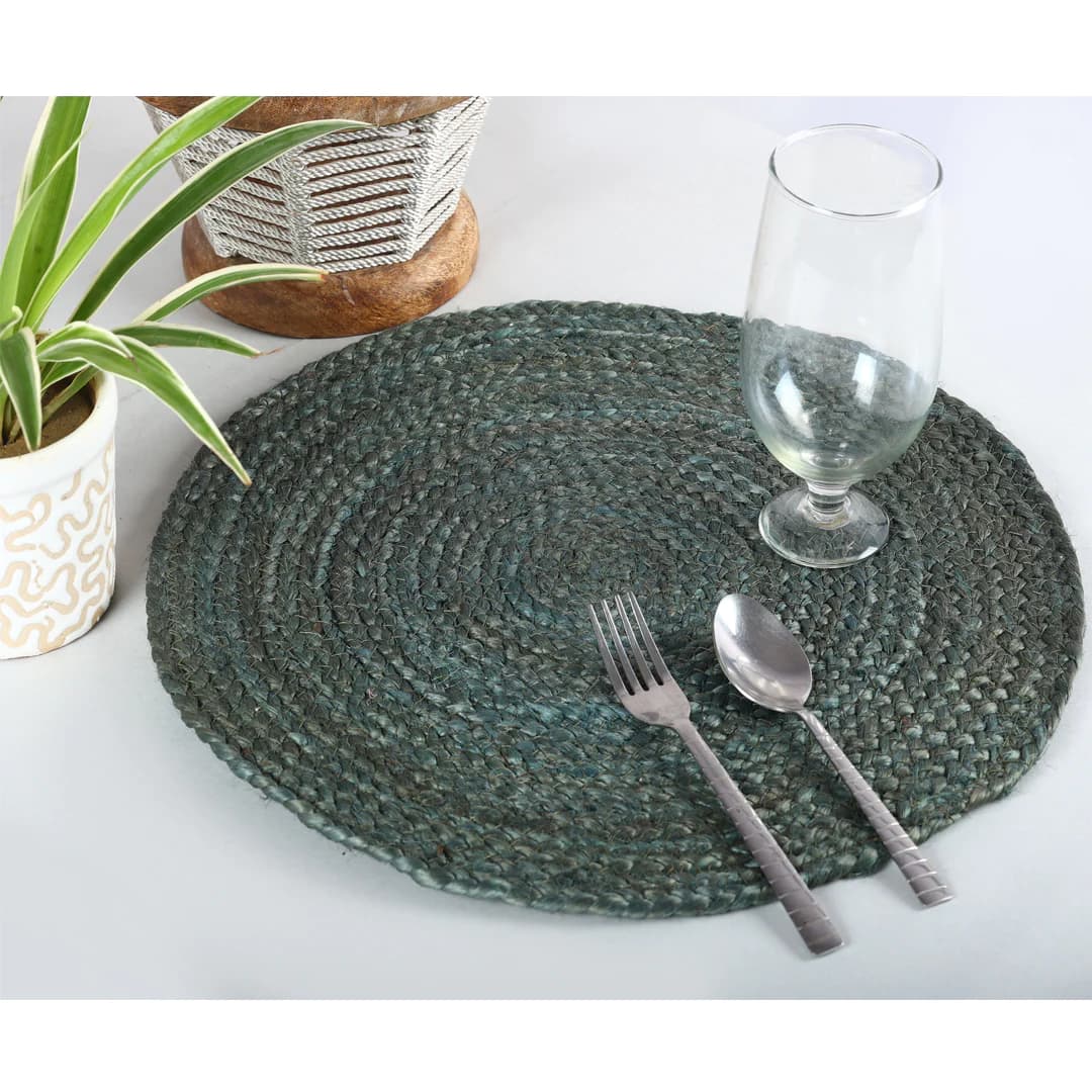 JUTE BRAIDED PLACEMATS SET OF 4