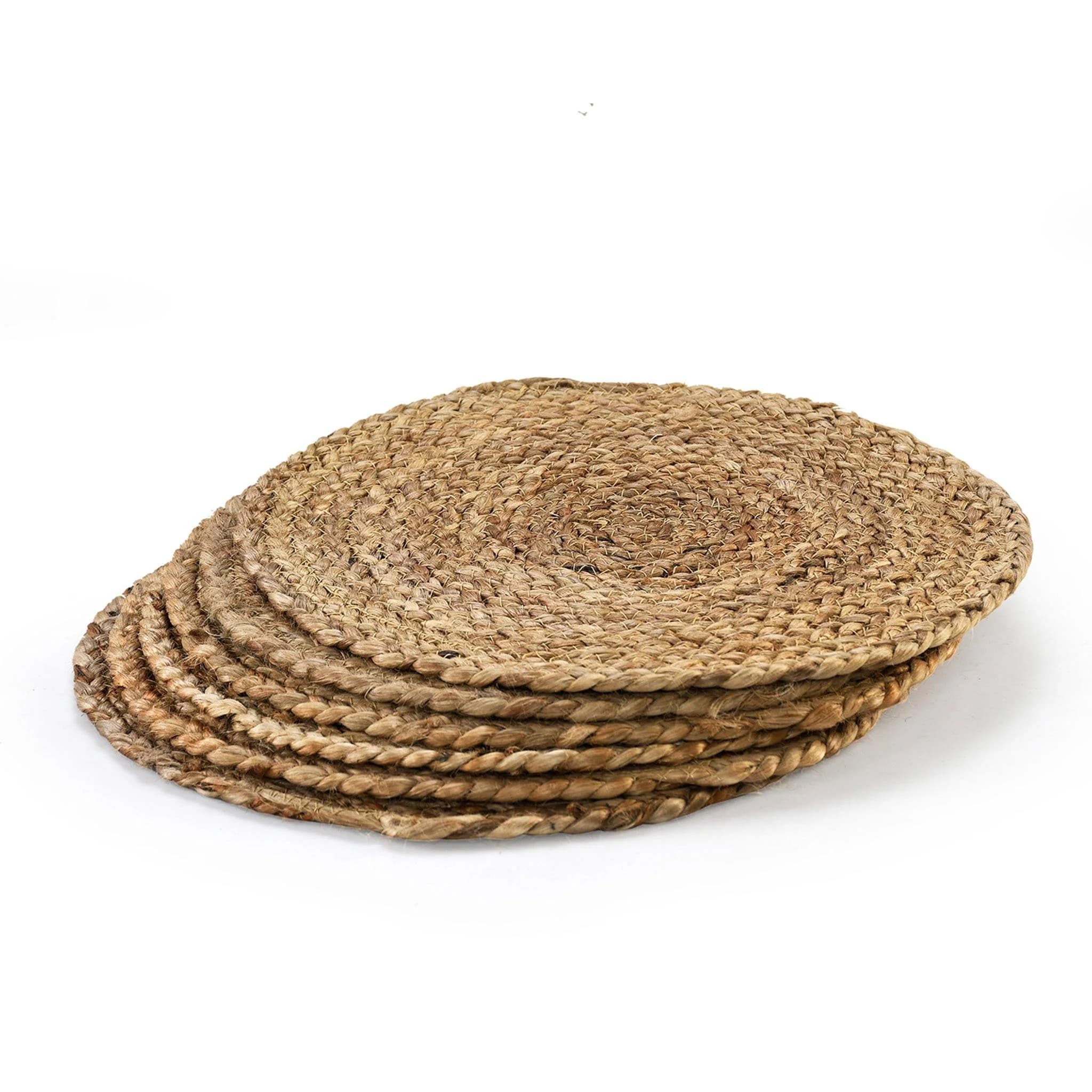 JUTE BRAIDED PLACEMATS SET OF 4