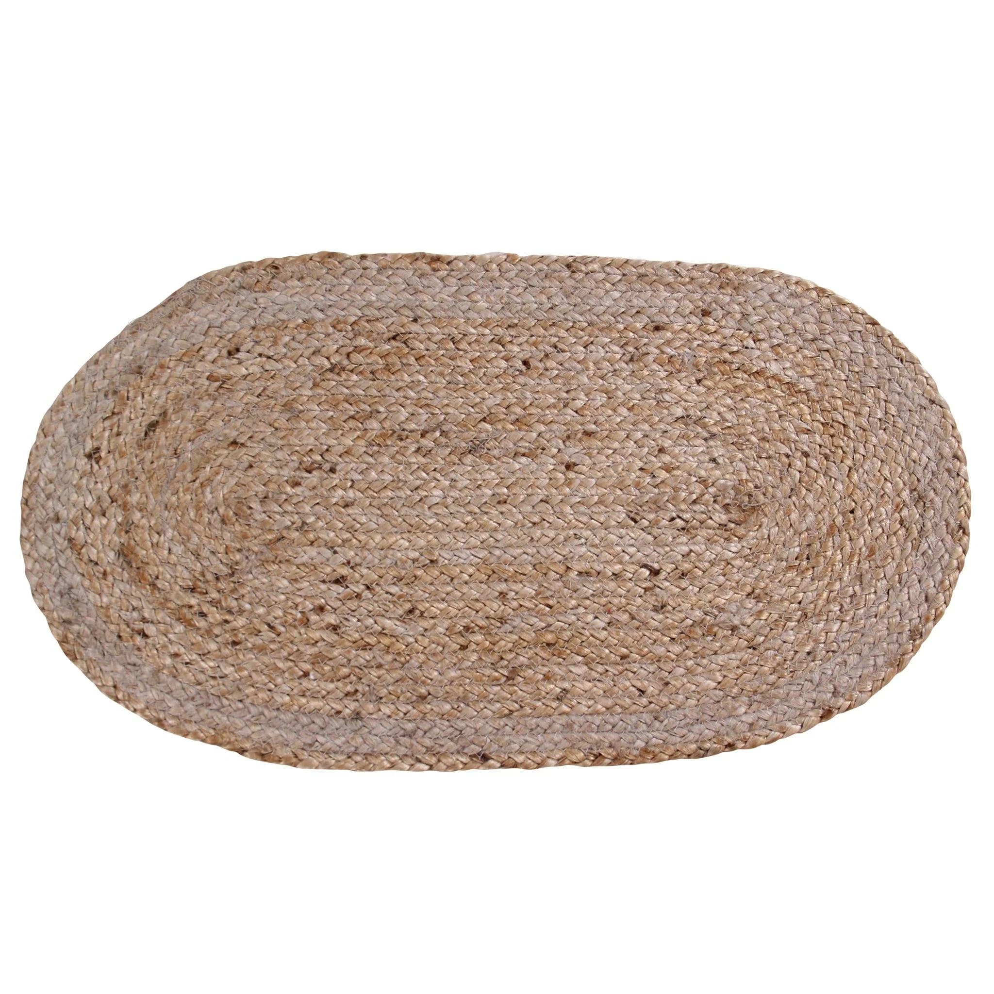 JUTE BRAIDED OVAL DOORMAT
