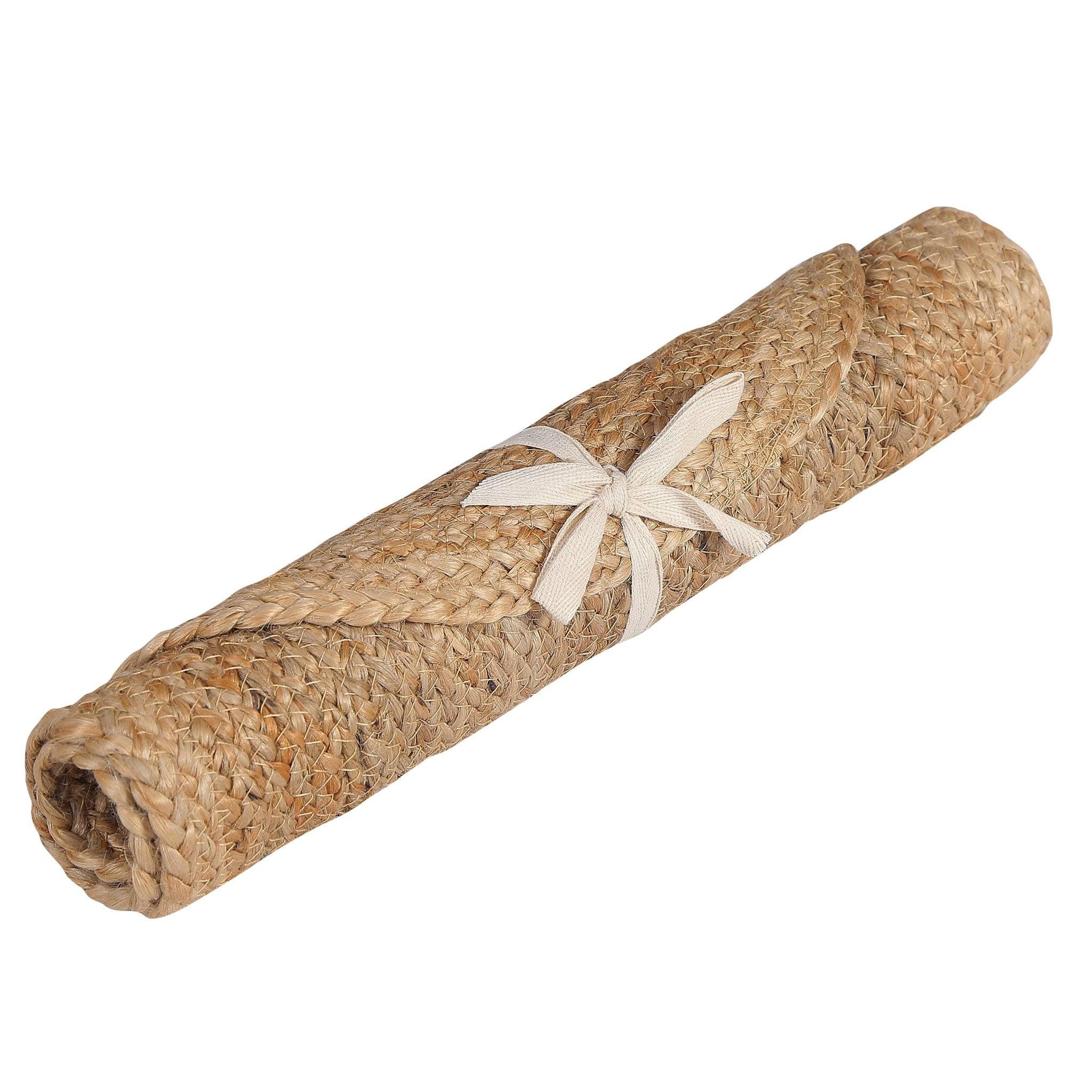 JUTE BRAIDED OVAL DOORMAT