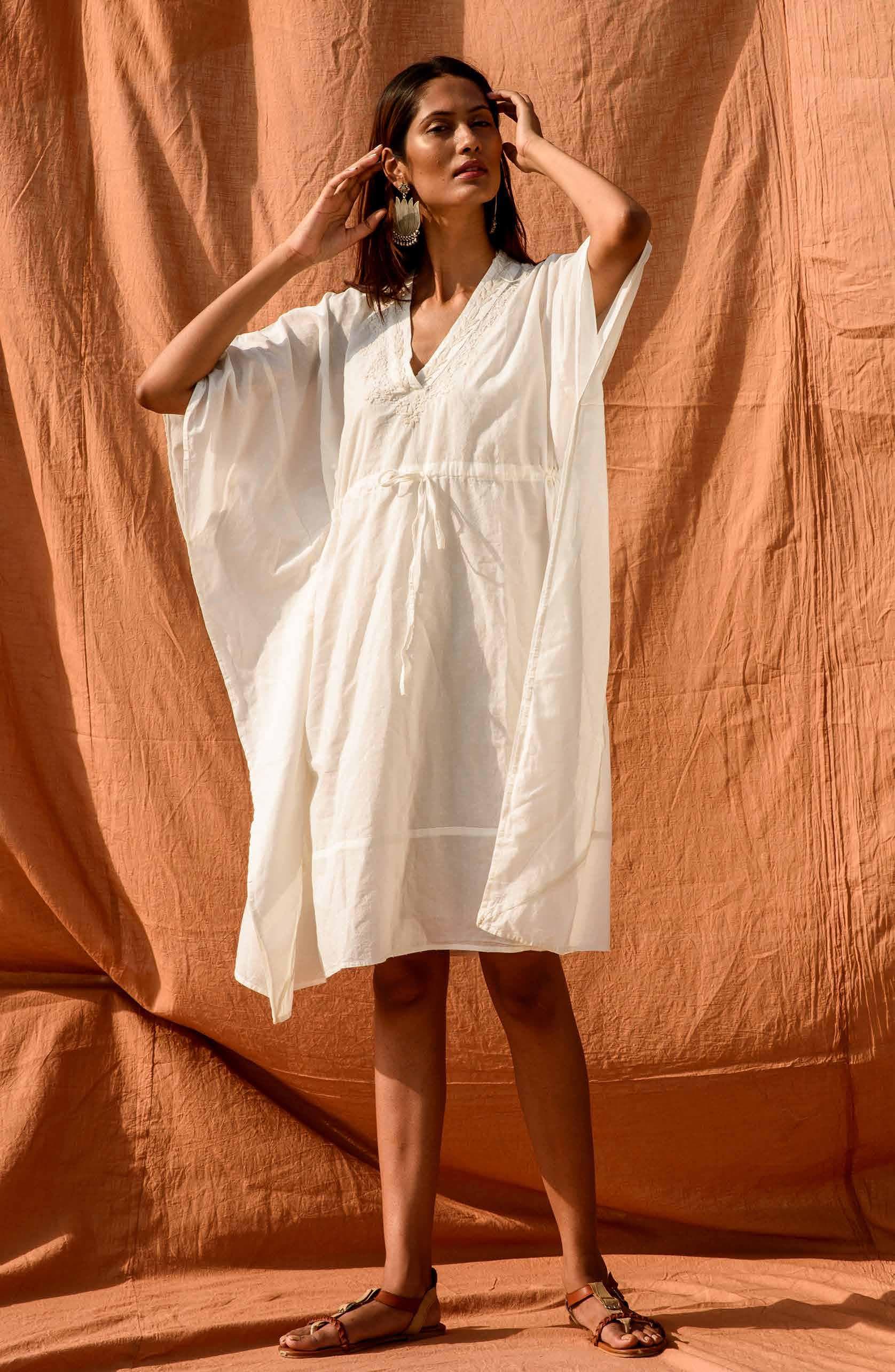BOHO BEACH COVER UP SHORT DRESS
