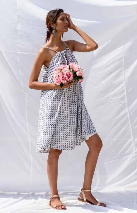 LILIA WHITE COTTON DRESS
