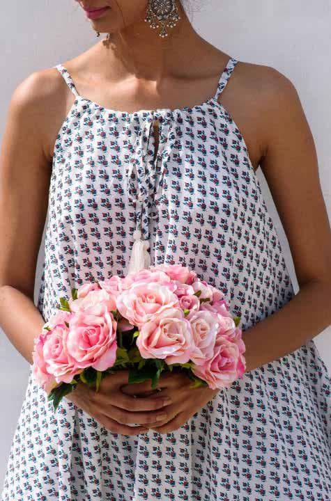 LILIA WHITE COTTON DRESS