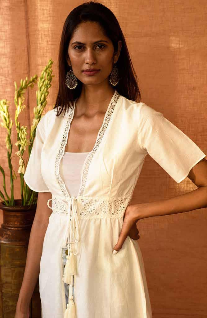 KIMONO WHITE DRESS
