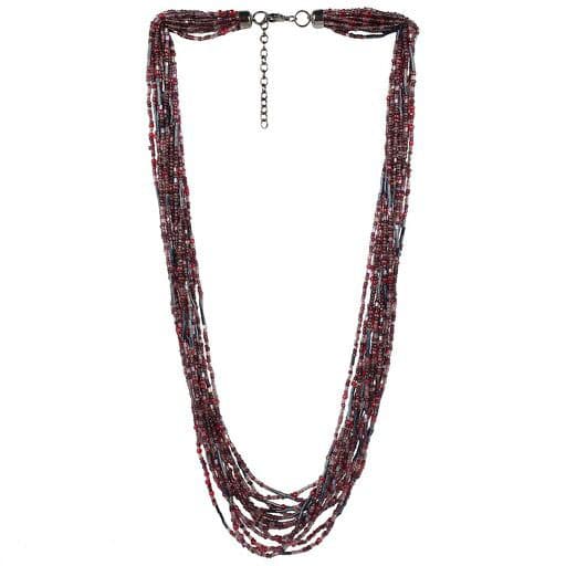 MULTI ROW SEED BEAD NECKLACE