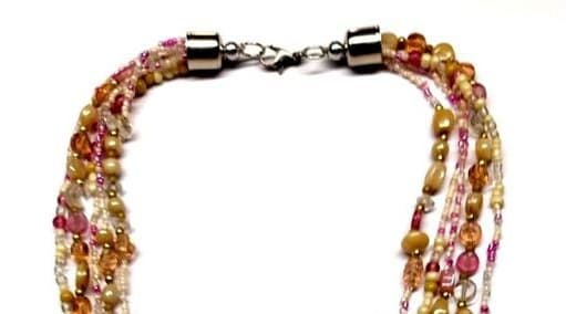 MULTI SEED AND GLASS BEAD NECKLACE