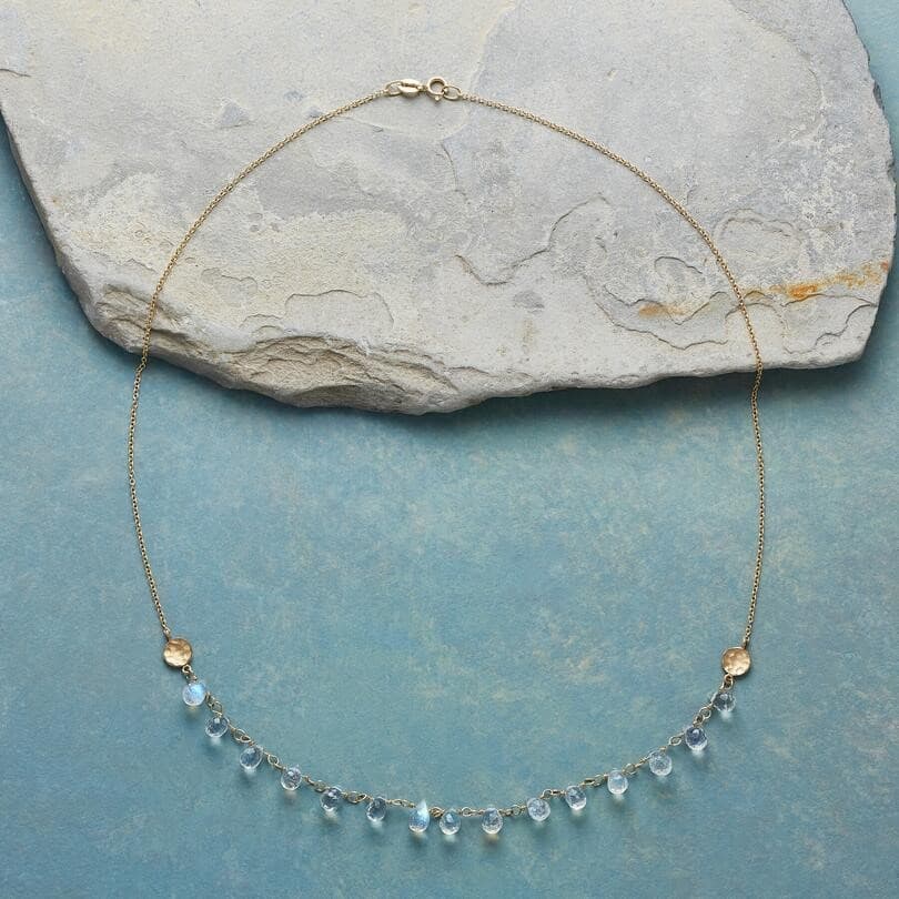 CLEAR GLASS BEAD NECKLACE